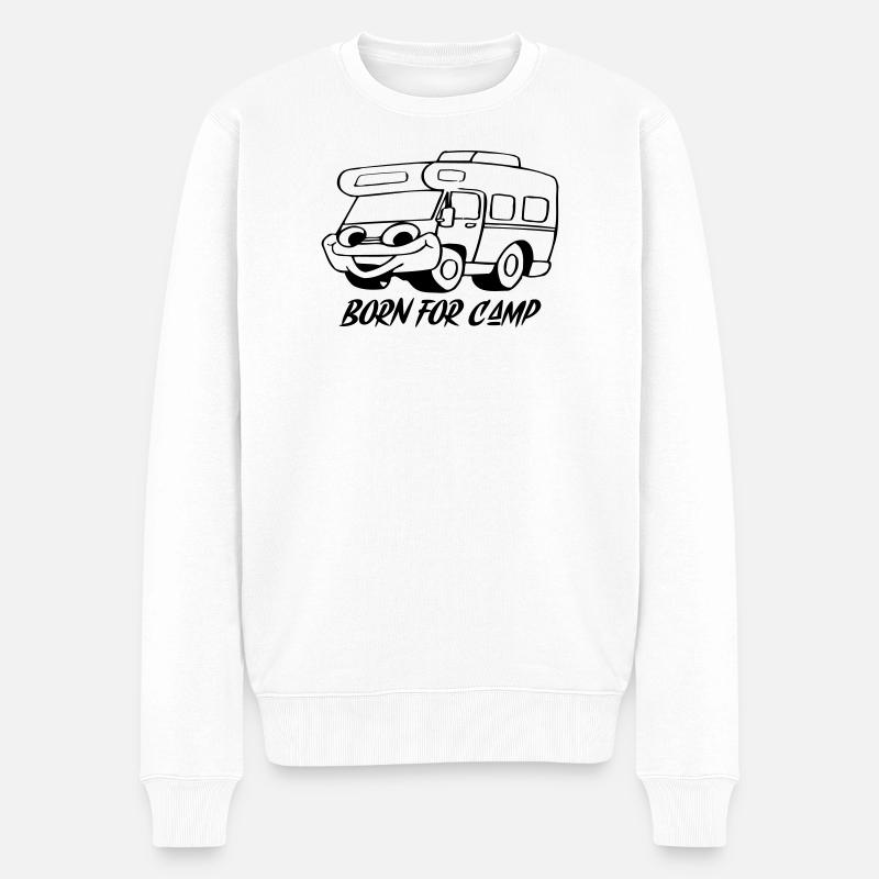 Né pour le camp - Pull Premium bio Homme - blanc