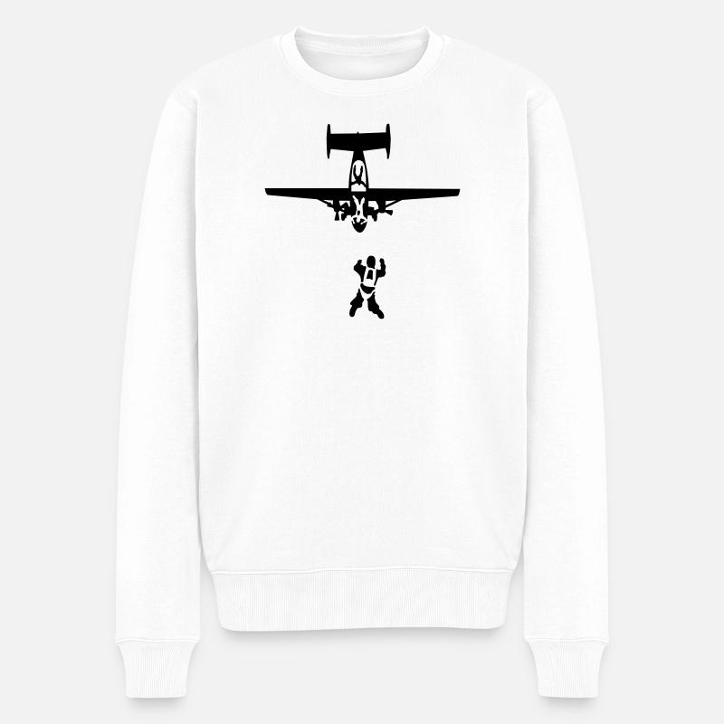 parachutisme - Pull Premium bio Homme - blanc