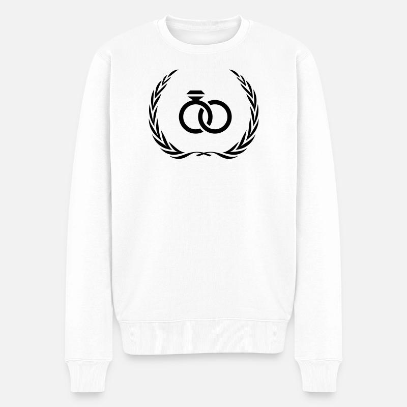 Bague de mariage Bague - Pull Premium bio Homme - blanc