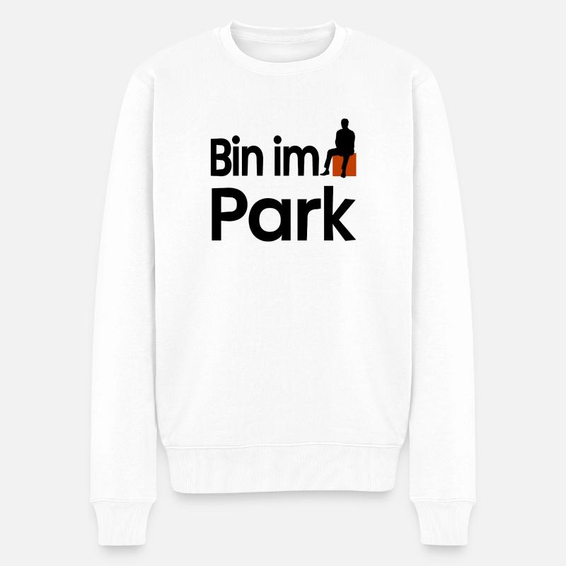 Park - Männer Premium Bio Pullover - Weiß