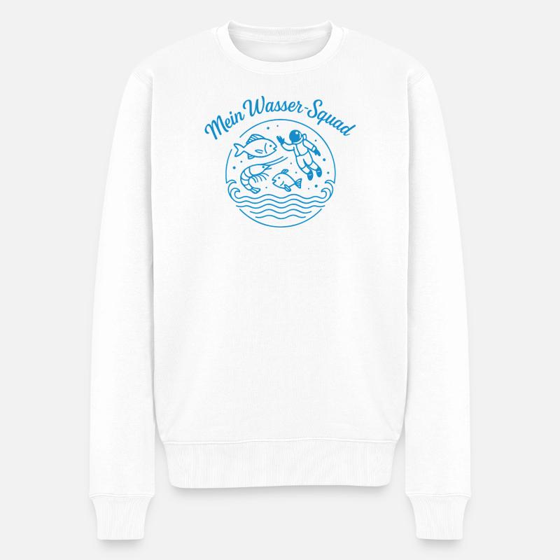Mein Wassertrupp - Männer Premium Bio Pullover - Weiß