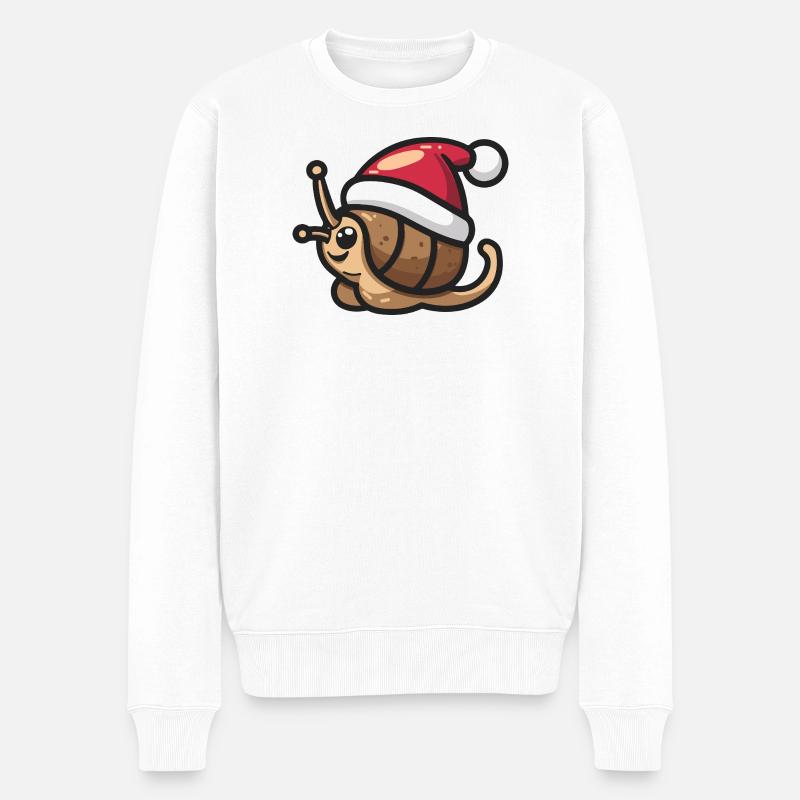 Noël de l’escargot - Pull Premium bio Homme - blanc