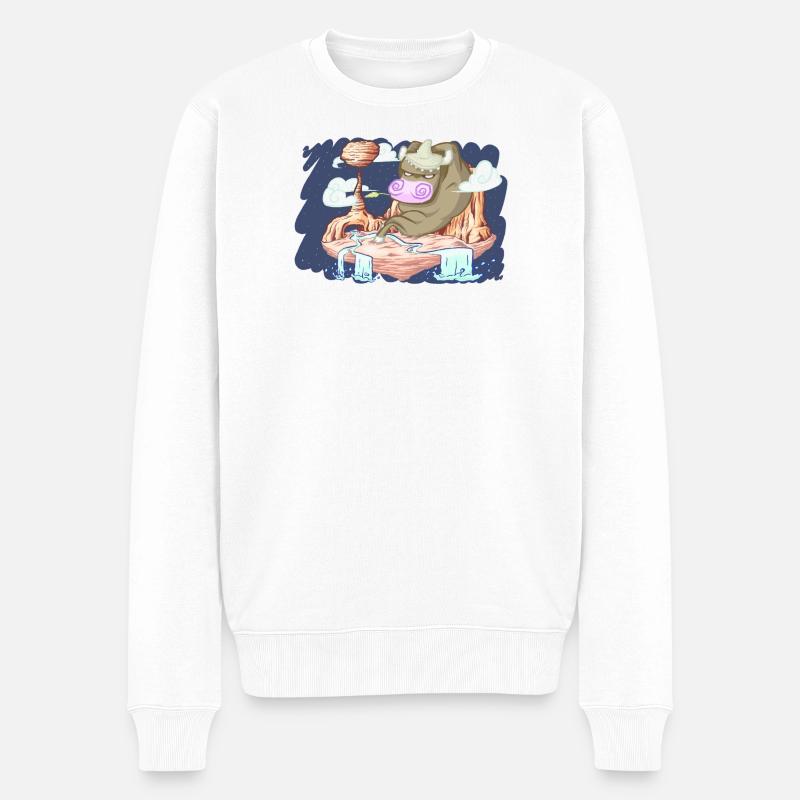 Mexiko - Männer Premium Bio Pullover - Weiß