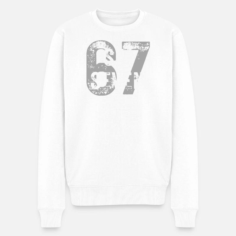 Six Sept, 6 7 argot - Pull Premium bio Homme - blanc