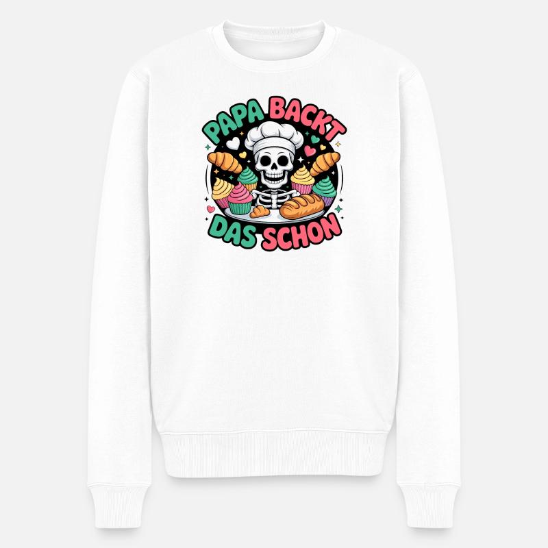 Papa le cuit bien - Pull Premium bio Homme - blanc
