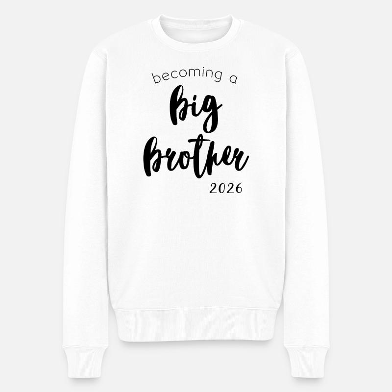 Futur grand frère 2026 - Pull Premium bio Homme - blanc