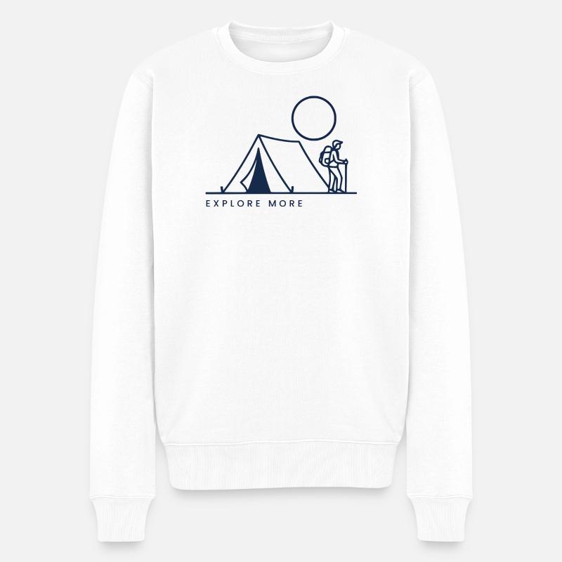 En savoir plus - Pull Premium bio Homme - blanc