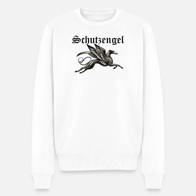 Ángel Guardián Nr3 deutsch - Männer Premium Bio Pullover - Weiß