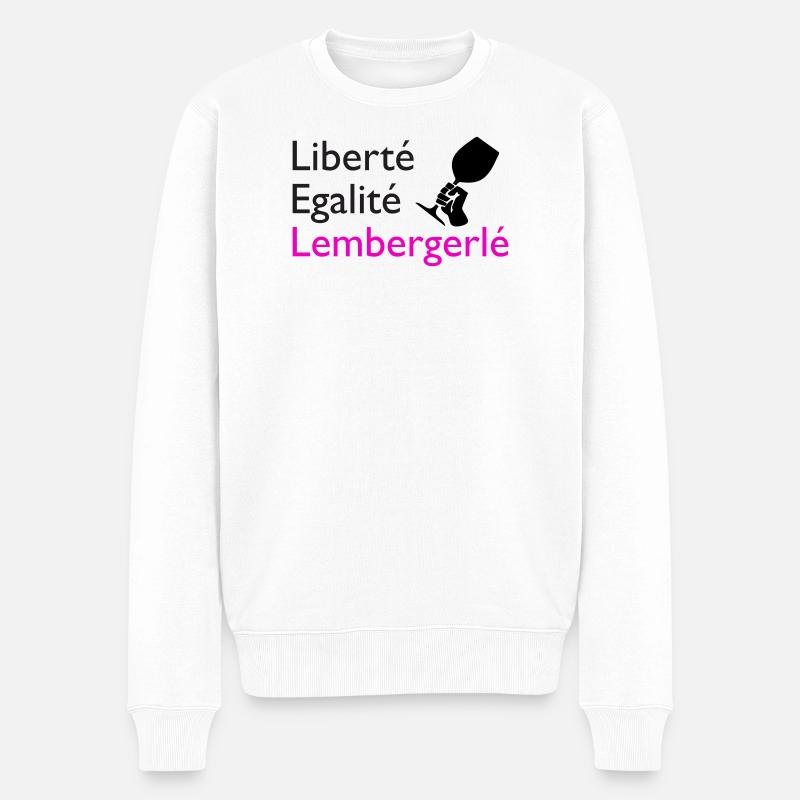Liberté Egalité Lembergerlé - Männer Premium Bio Pullover - Weiß