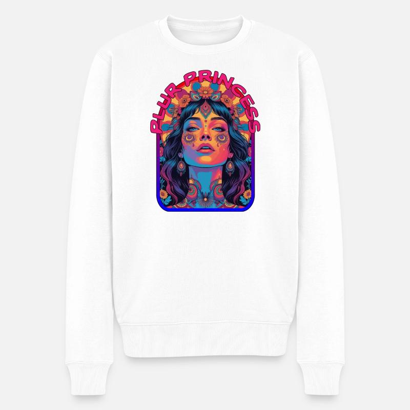 Plur Princess Psychedelic Kandi Festival - Pull Premium bio Homme - blanc