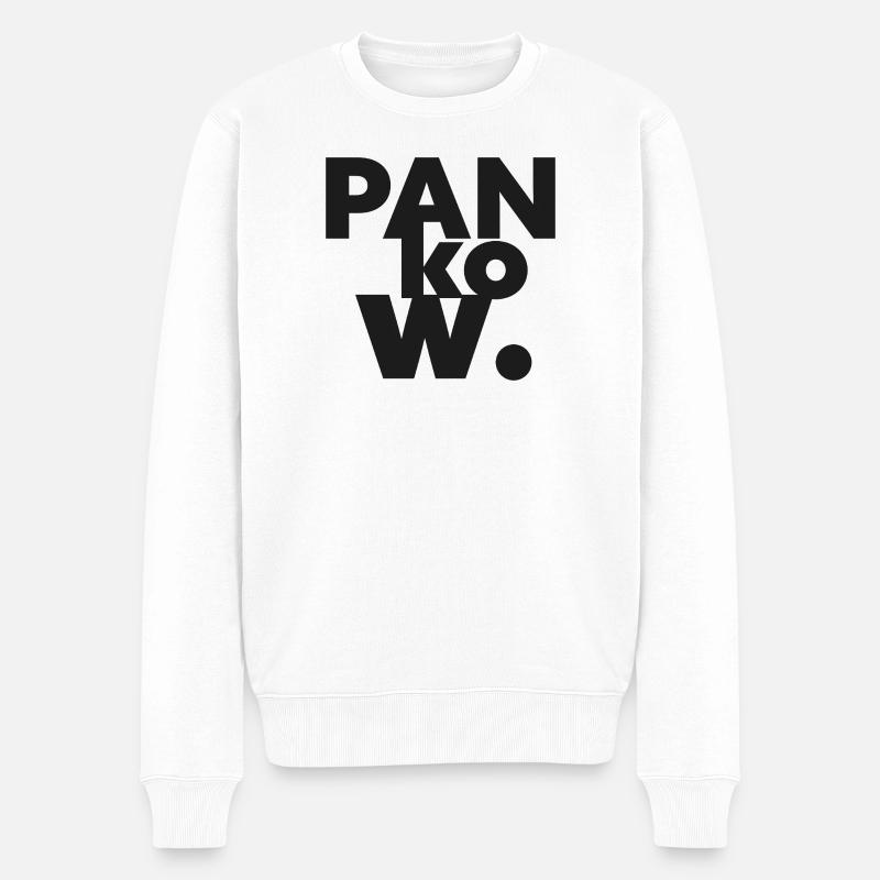 GIUDAN Berlin Collection: Pankow - Männer Premium Bio Pullover - Weiß
