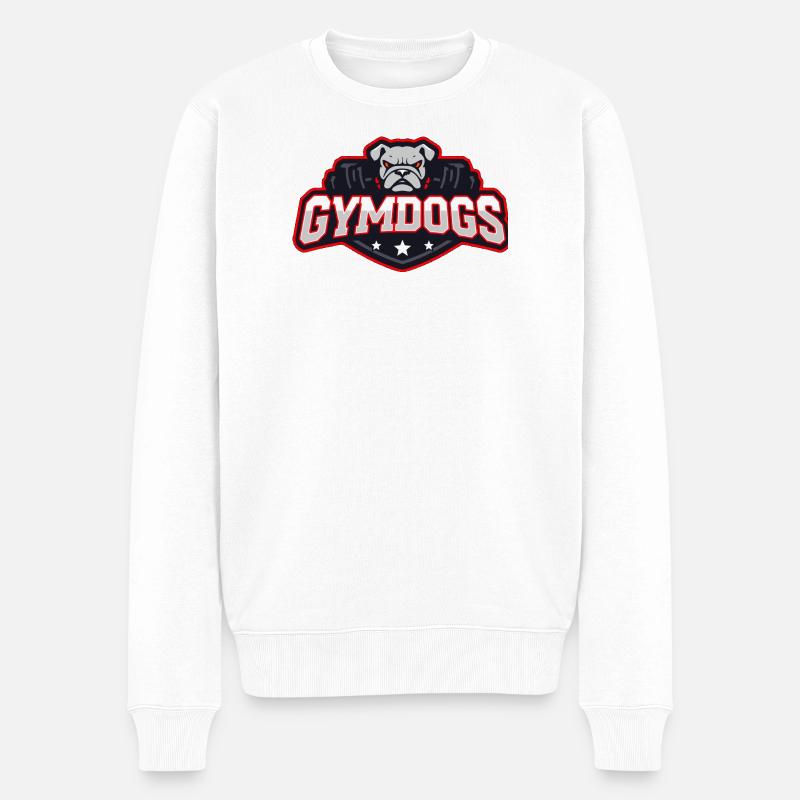 GymDogs Bulldog Force - Pull Premium bio Homme - blanc