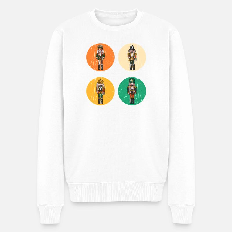 Noël du Casse-Noisette du Père Noël - Pull Premium bio Homme - blanc