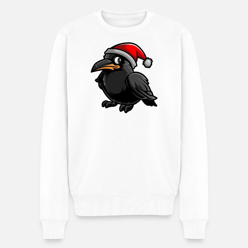 Noël de Corbeau - Pull Premium bio Homme - blanc
