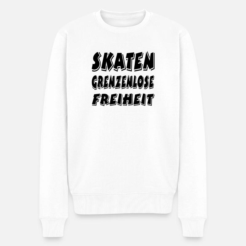 Patinage - Pull Premium bio Homme - blanc