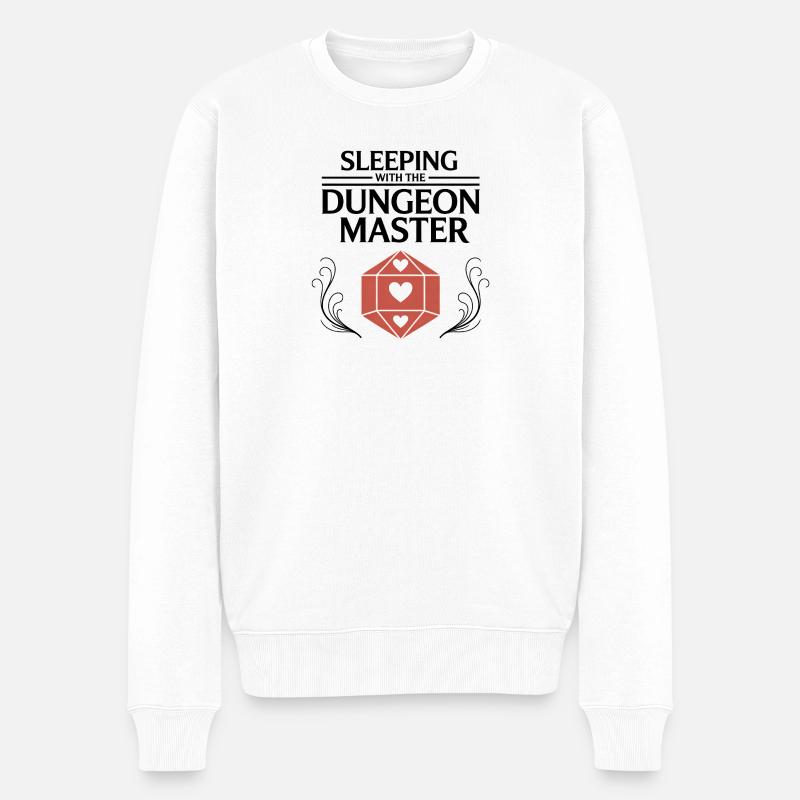 Sleeping with the DM - Funny D'n'D - Pull Premium bio Homme - blanc