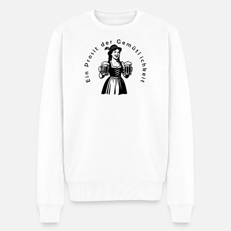 Ein Prosit der Gemütlichkeit - Pull Premium bio Homme - blanc