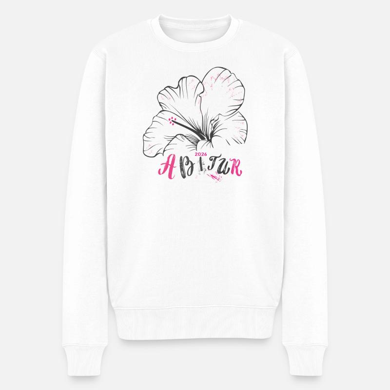   Abitur 2026  - Männer Premium Bio Pullover - Weiß