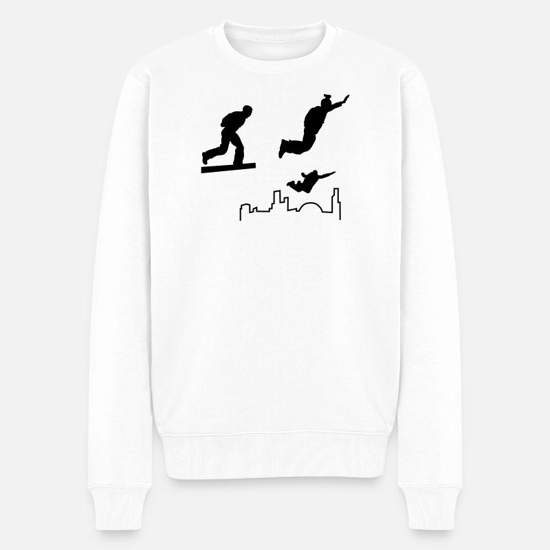 Saut de base - Pull Premium bio Homme - blanc