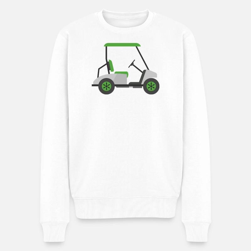 Voiturettes de golf - Pull Premium bio Homme - blanc