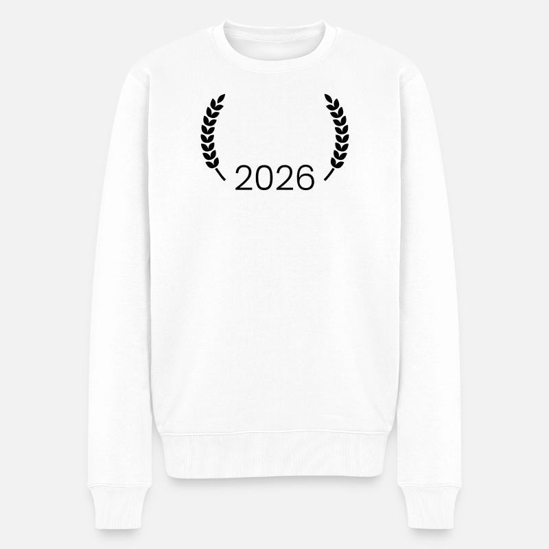 Couronne 2026 - Pull Premium bio Homme - blanc