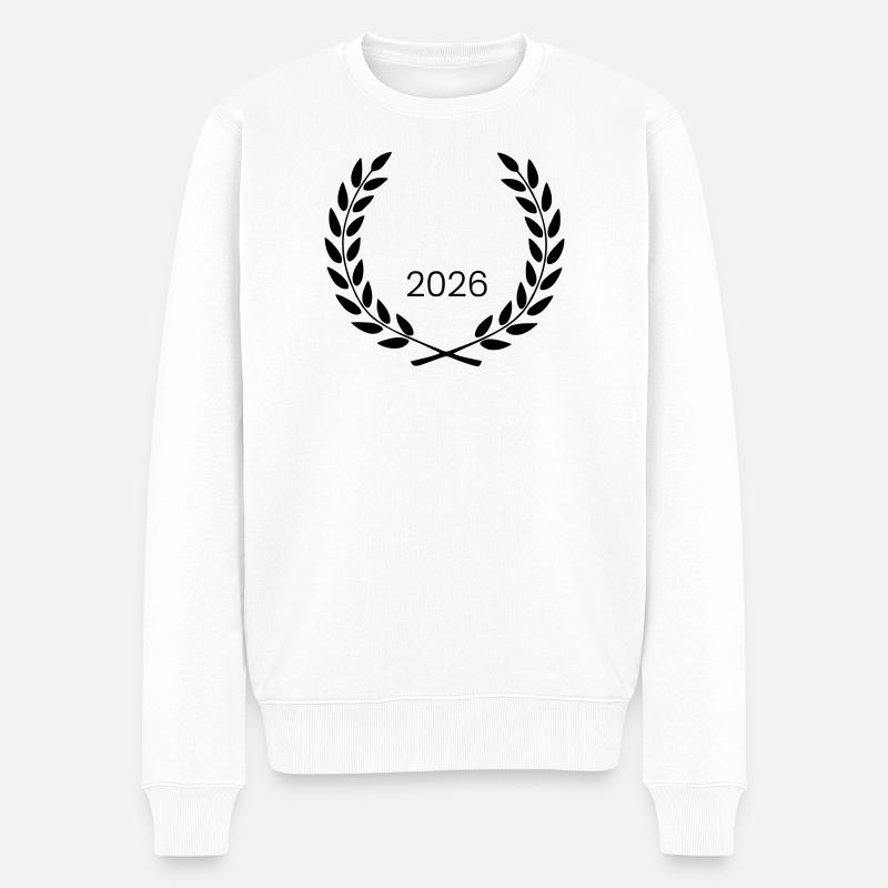 kranz_wappen_2026 - Männer Premium Bio Pullover - Weiß