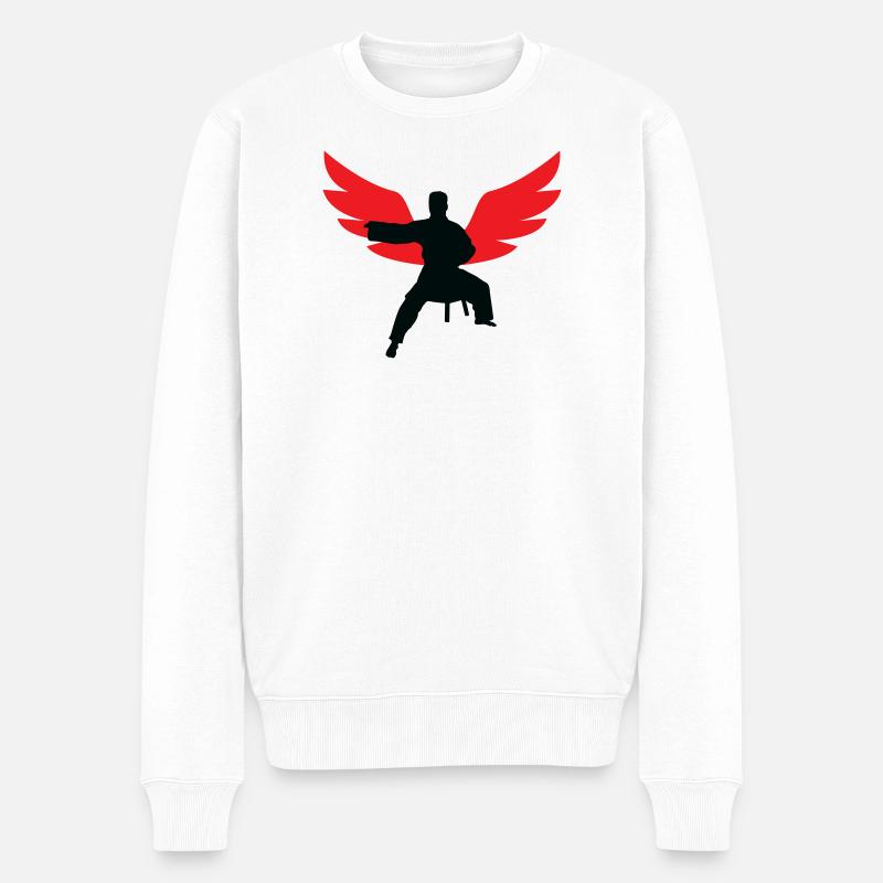 Aïkido - Art Martial - Aïkidoka - Pull Premium bio Homme - blanc