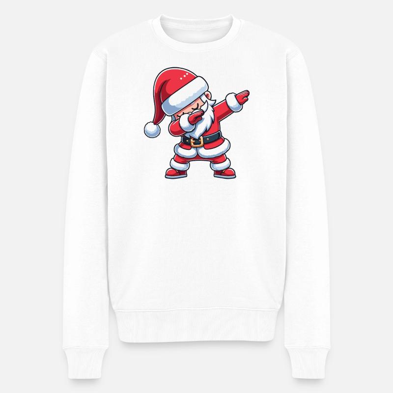 Taponner Noël Noël Dab Noël - Pull Premium bio Homme - blanc