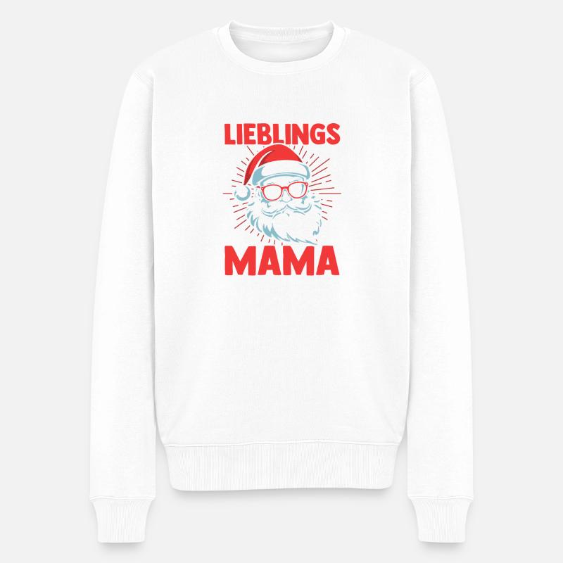 Noël Maman Noël - Pull Premium bio Homme - blanc