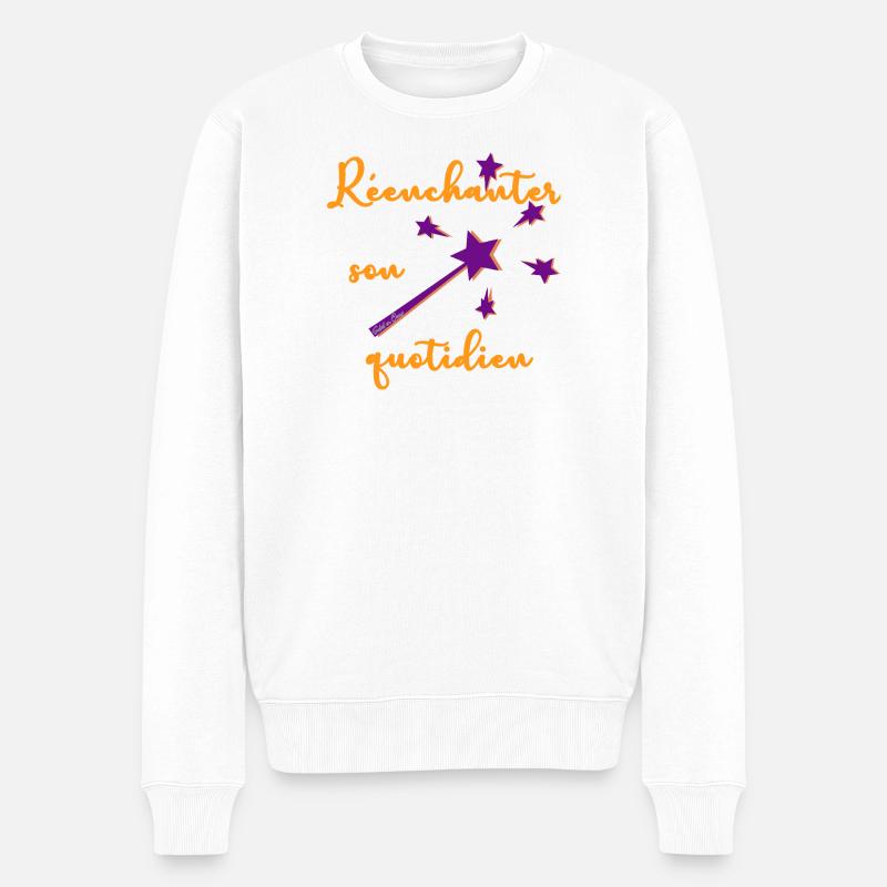 Réenchanter son quotidien - Pull Premium bio Homme - blanc