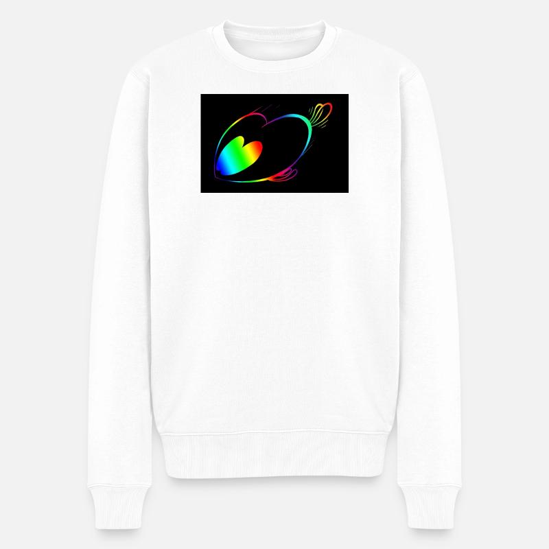 Filou-Speed-Poster - Männer Premium Bio Pullover - Weiß