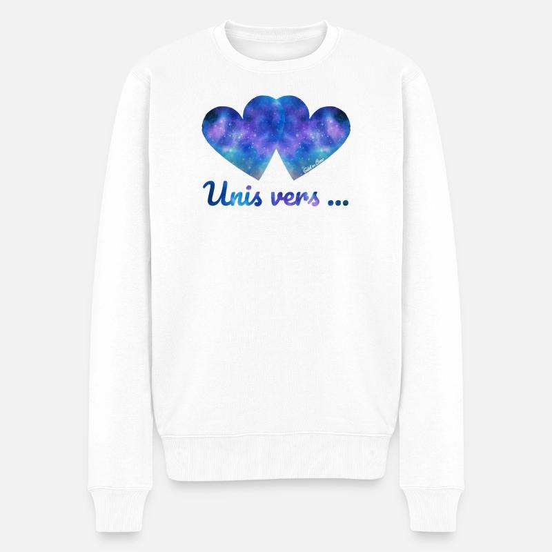 Unis vers... - Pull Premium bio Homme - blanc