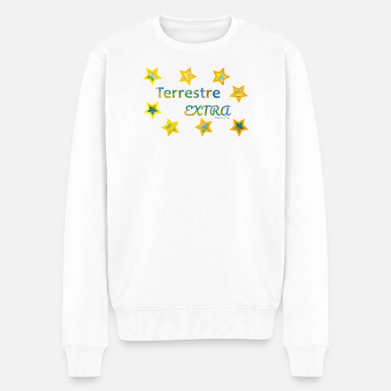 Terrestre Extra - Pull Premium bio Homme - blanc