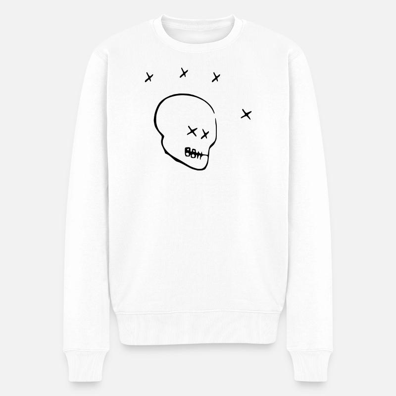 DIXON - Männer Premium Bio Pullover - Weiß