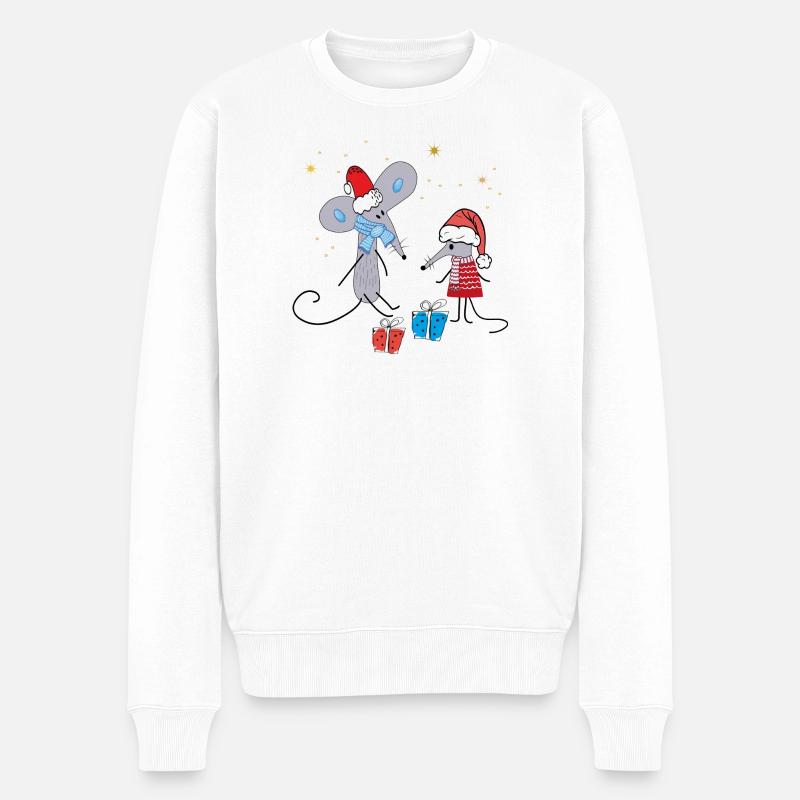 Noël - Pull Premium bio Homme - blanc