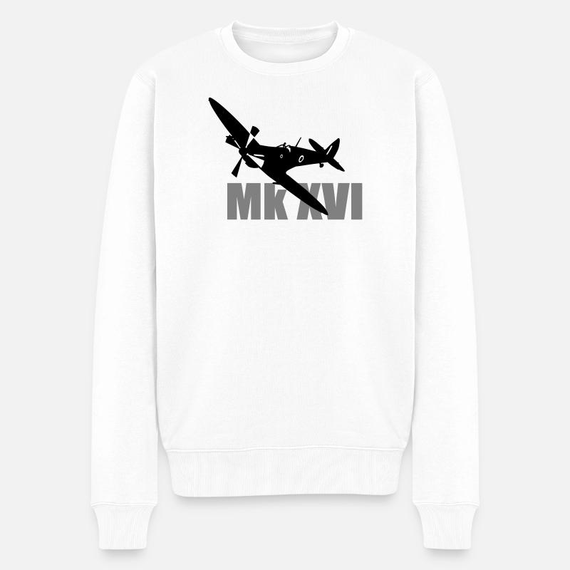 Spitfire Mk 16 - Pull Premium bio Homme - blanc