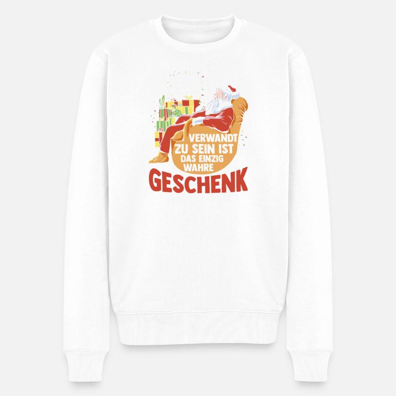 Bogenschütze Bogensport Bogenschießen - Männer Premium Bio Pullover - Weiß