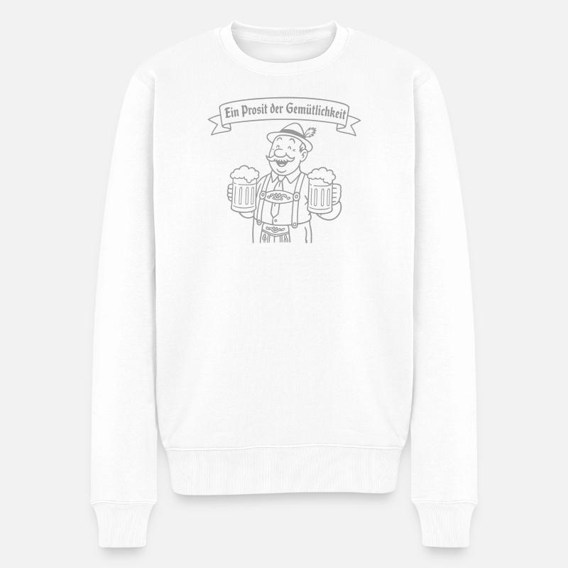 Herr Bier - Ein Prosit der Gemütlichkeit - Pull Premium bio Homme - blanc
