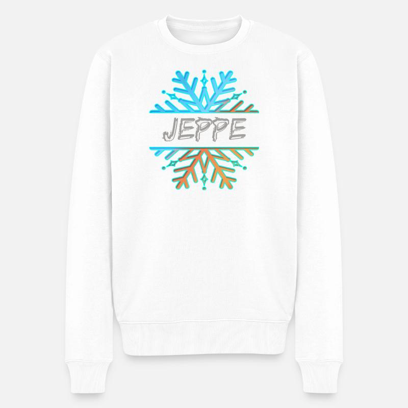 Jeppe - Männer Premium Bio Pullover - Weiß