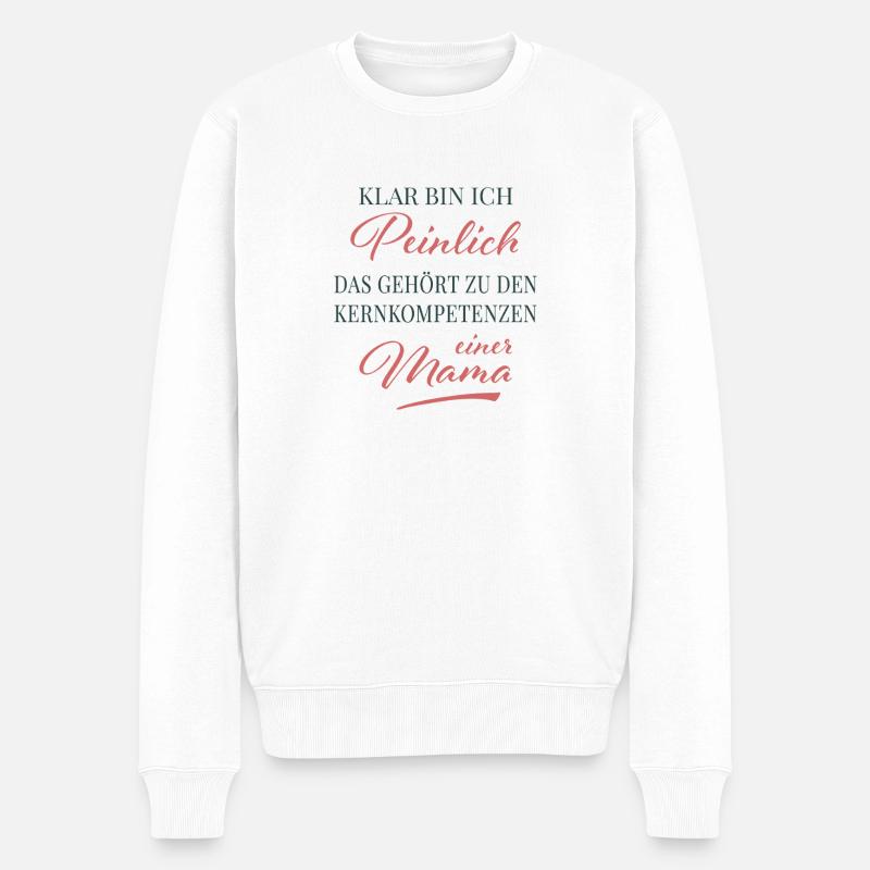 Compétence principale : embarrasser maman - Pull Premium bio Homme - blanc