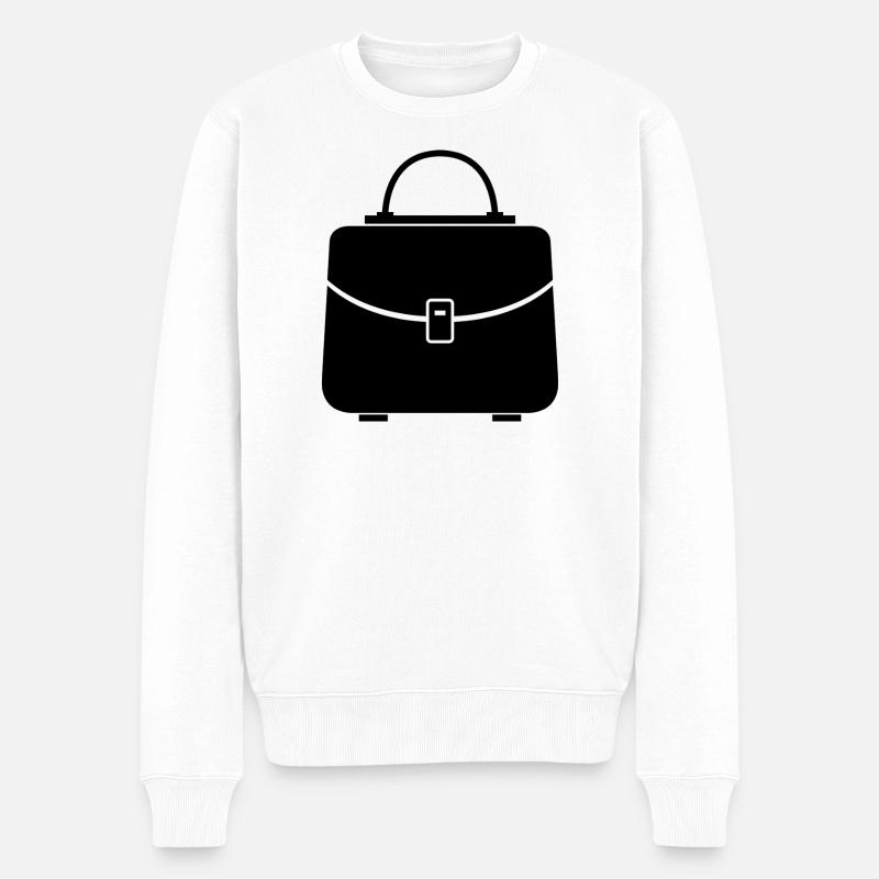 Frauenhandtasche - Männer Premium Bio Pullover - Weiß