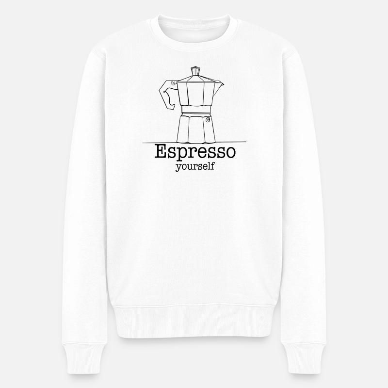 Espresso vous-même - Pull Premium bio Homme - blanc