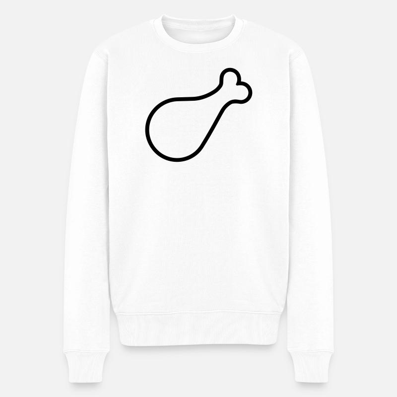 cuisse de poulet - Pull Premium bio Homme - blanc