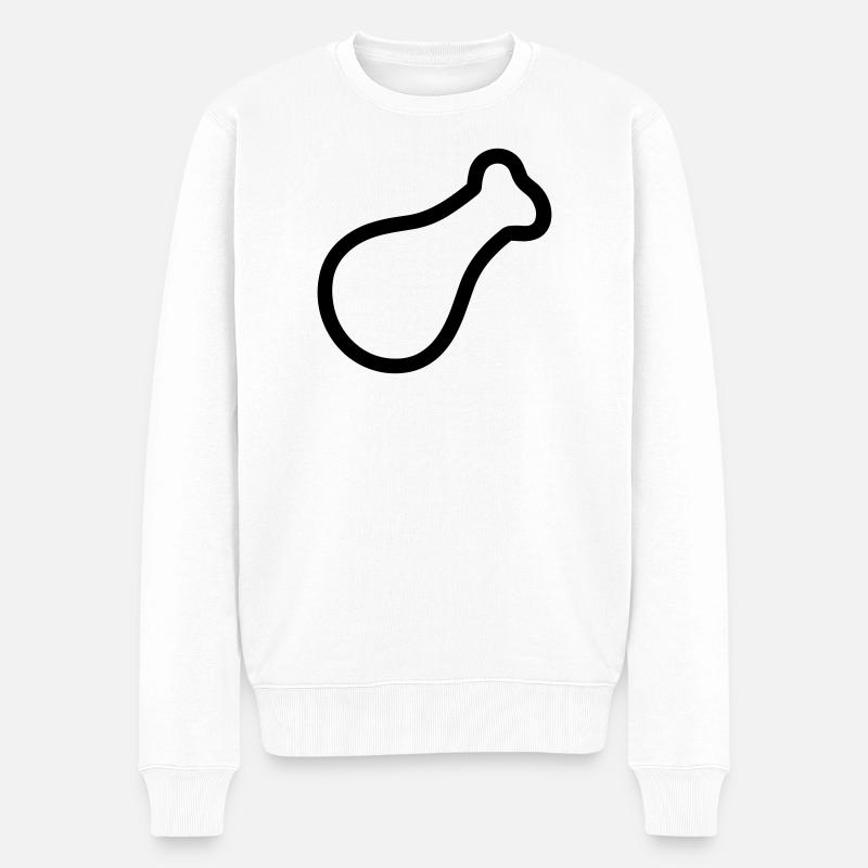 cuisse de poulet - Pull Premium bio Homme - blanc