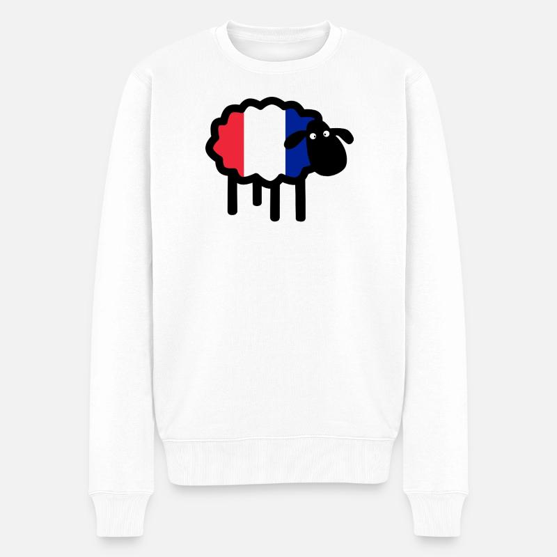 Moutons français - Pull Premium bio Homme - blanc