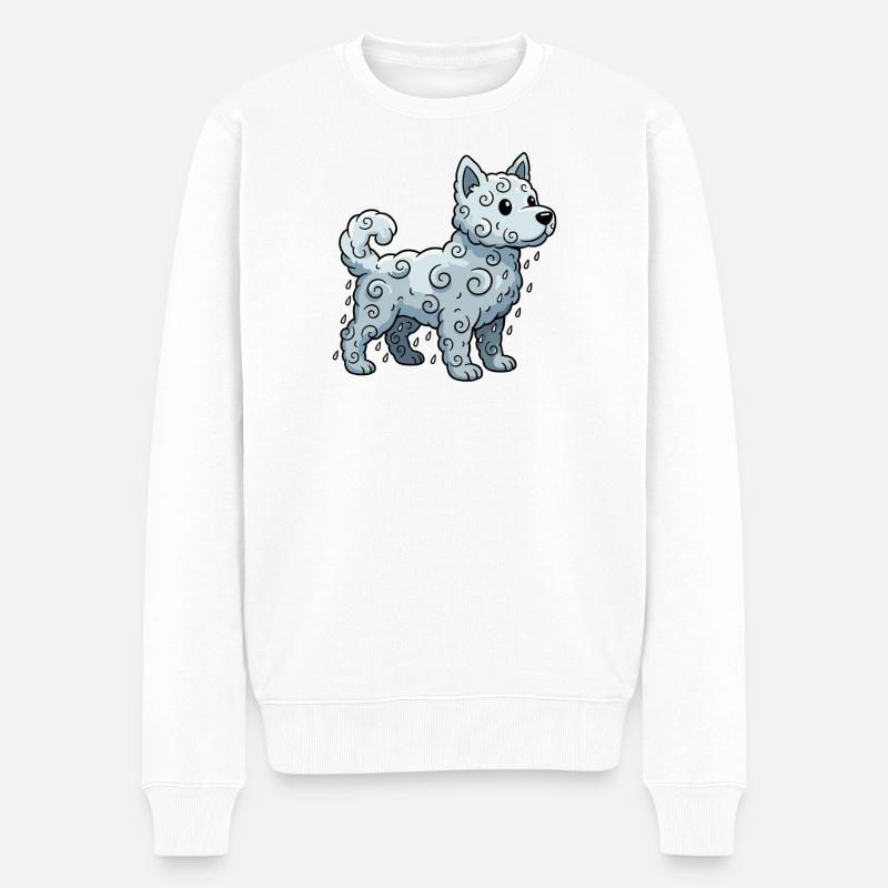 Cloud Dog Flow Douce - Pull Premium bio Homme - blanc