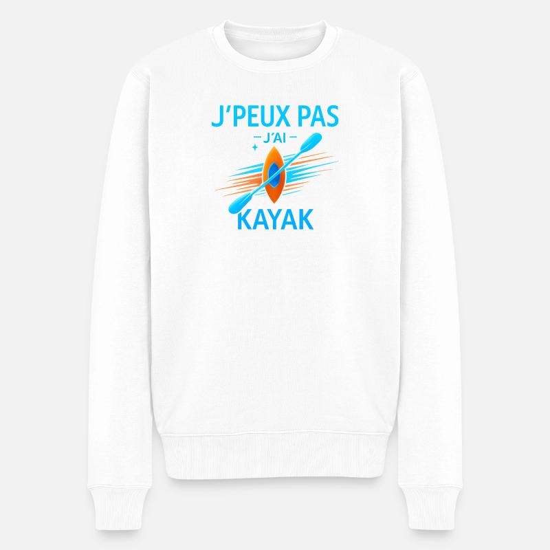 J'peux pas j'ai kayak - Pull Premium bio Homme - blanc