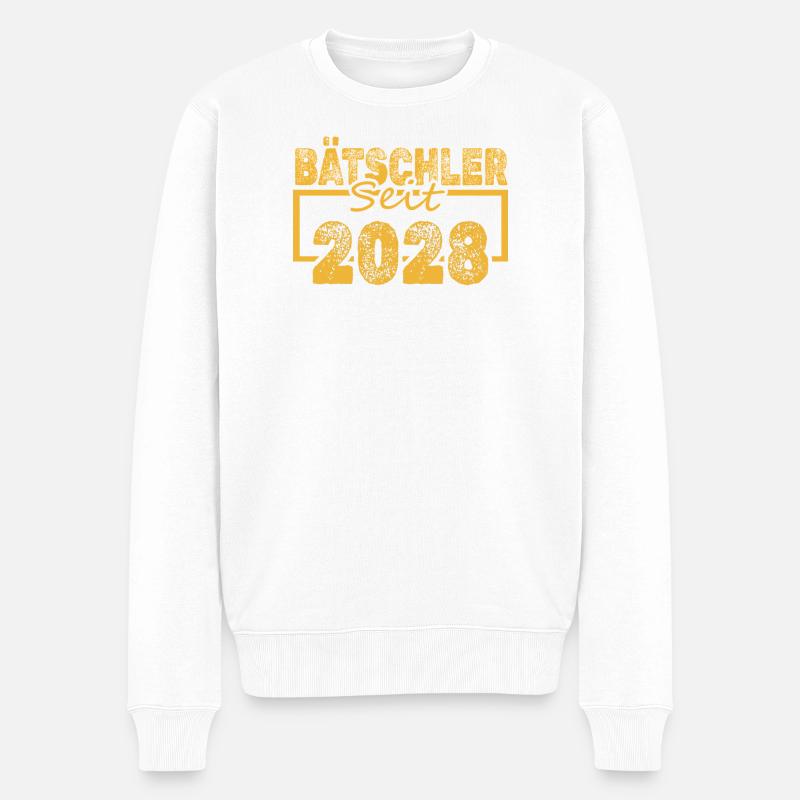 Jungeselle 2028 - Männer Premium Bio Pullover - Weiß
