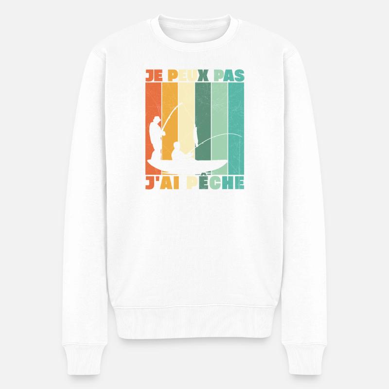 Je Peux Pas J'ai Pêche - Pull Premium bio Homme - blanc