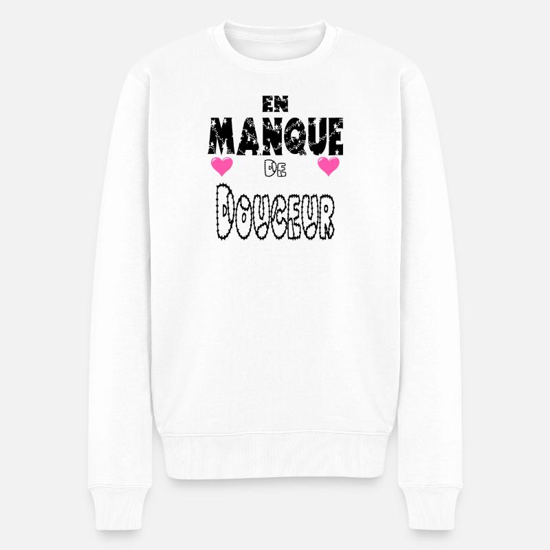 En Manque de Douceur - Pull Premium bio Homme - blanc